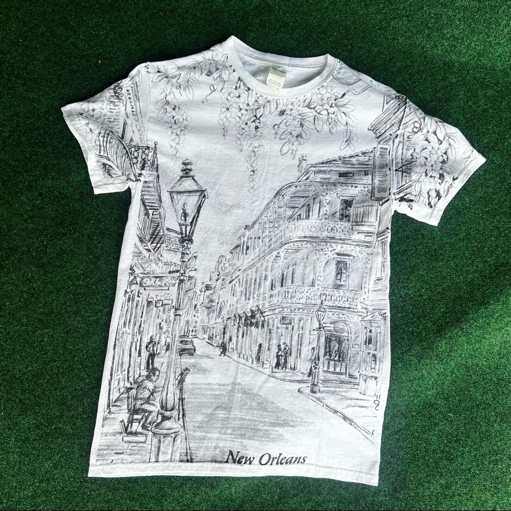 Vintage New Orleans all over print T-shirt